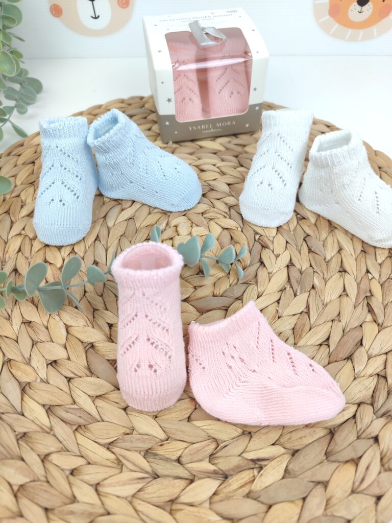 Calcetines new born Hilo calado Liso