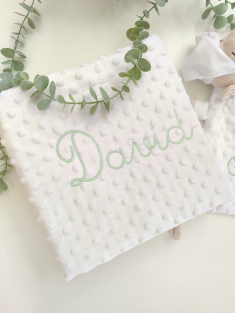 Manta personalizada con nombre