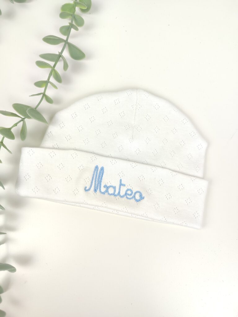 Gorrito hospital personalizado algodón calado