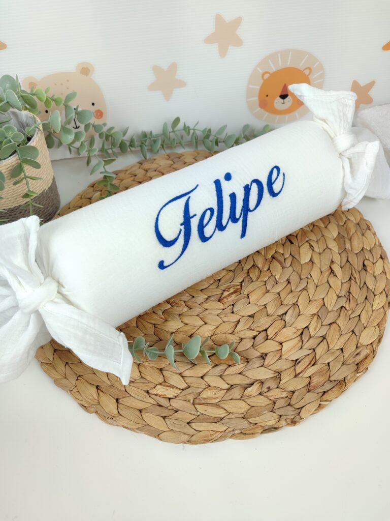 Cojín antivuelco Bámbula Blanca Liso PERSONALIZADO