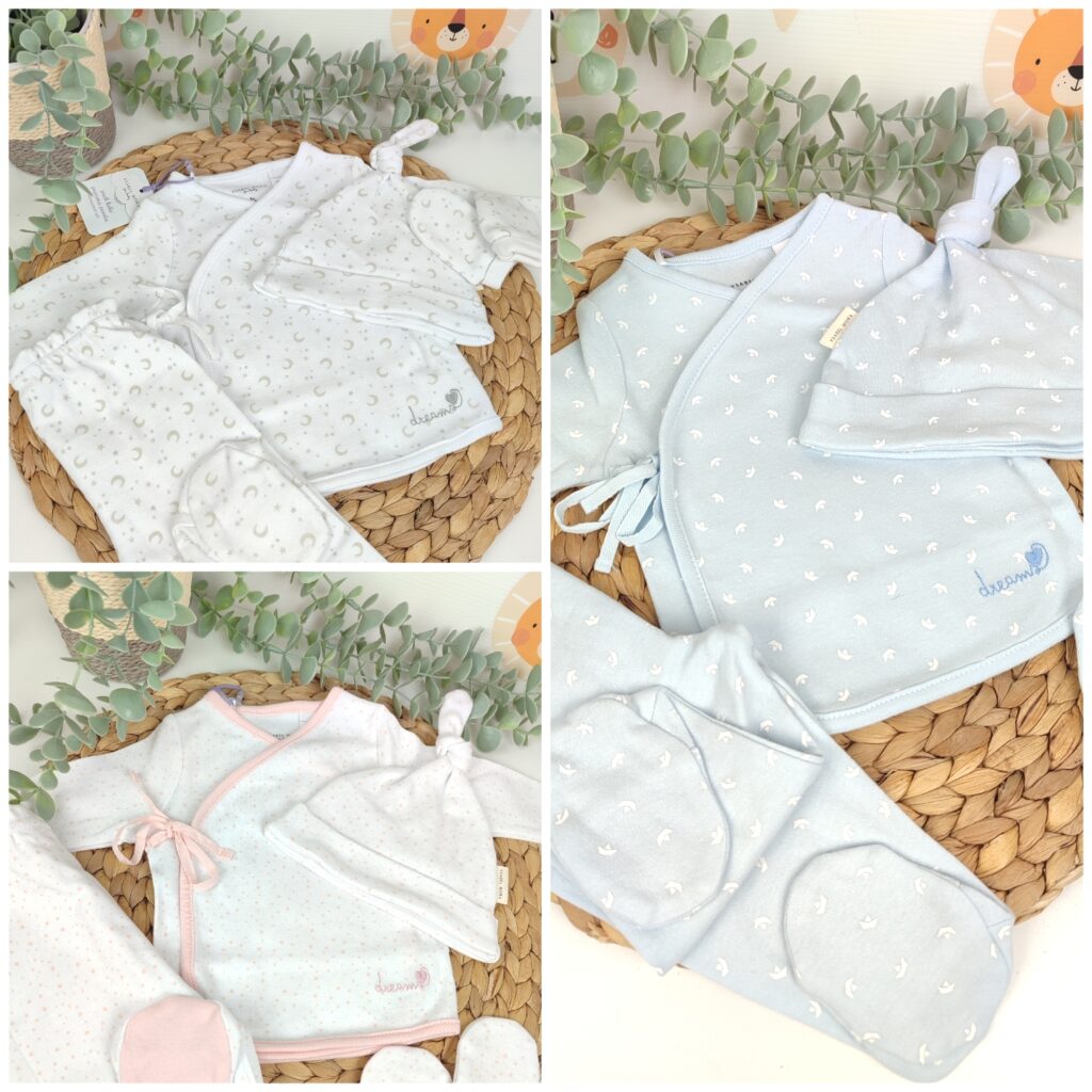 Pijamitas/ Primeras puestas 4 piezas algodón IM