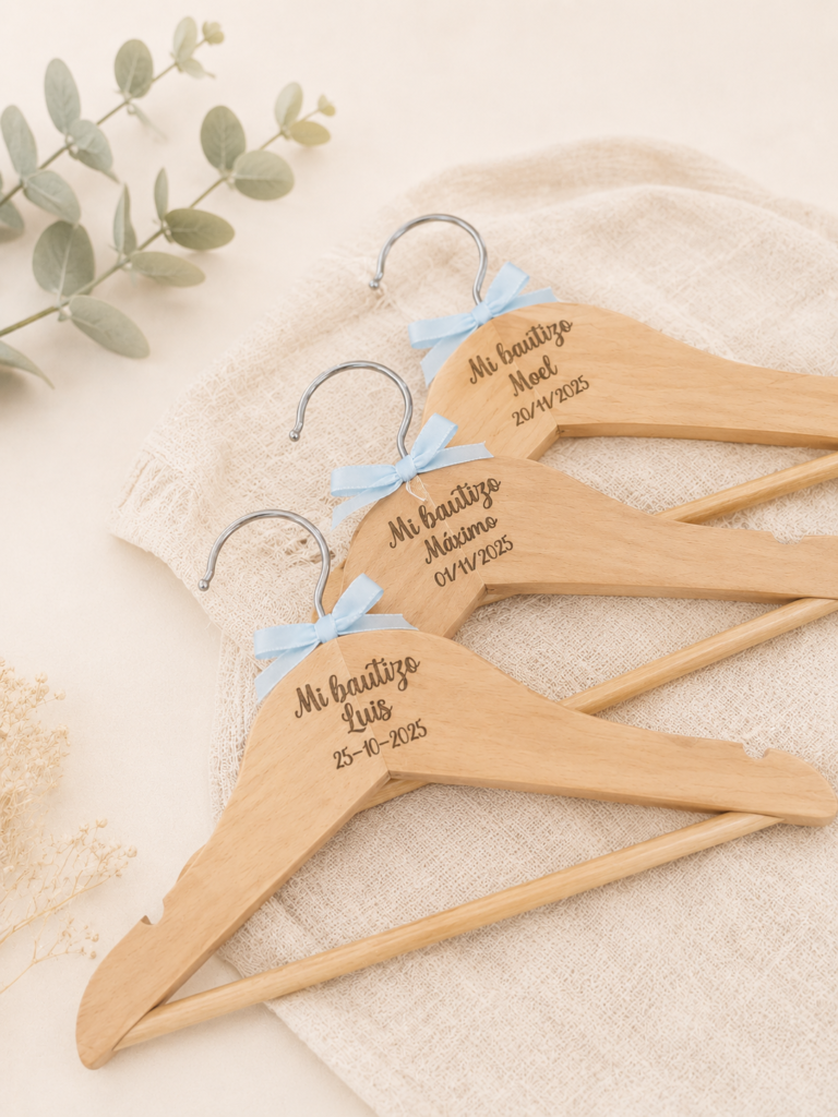 Percha Personalizada Bautizo