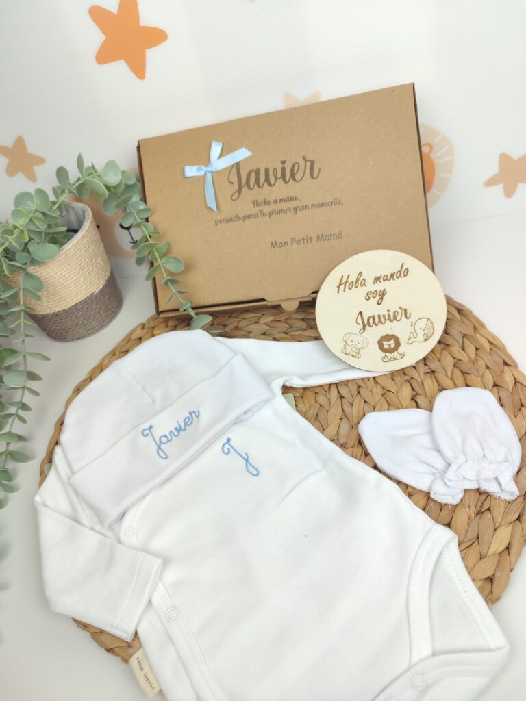 Pack Cajita Personalizada + Primera Puesta Body + Círculo