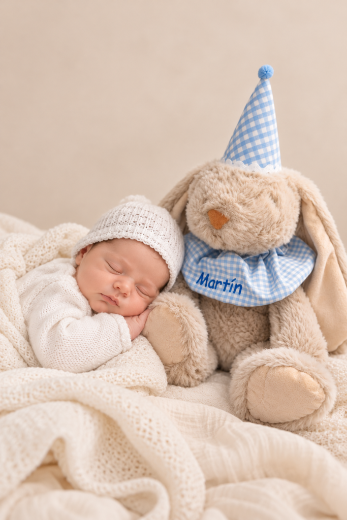 Conejito MonPetit Gorrito y Cuello